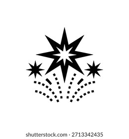 Explosión abstracta negra del starburst con las líneas punteadas