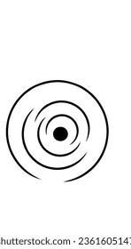 black abstract swirl line illustration
