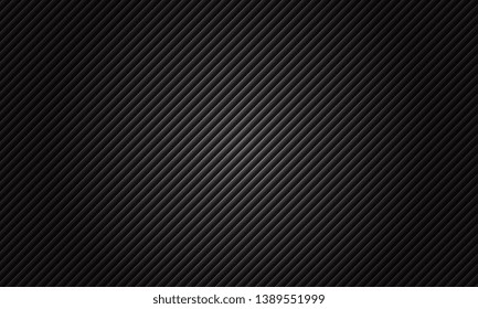 Black abstract tech geometric modern background. Texture with diagonal lines, vector illustration.