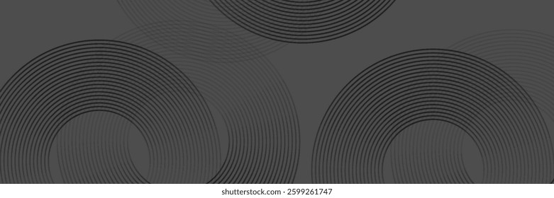 Black abstract tech geometric modern background. Vector