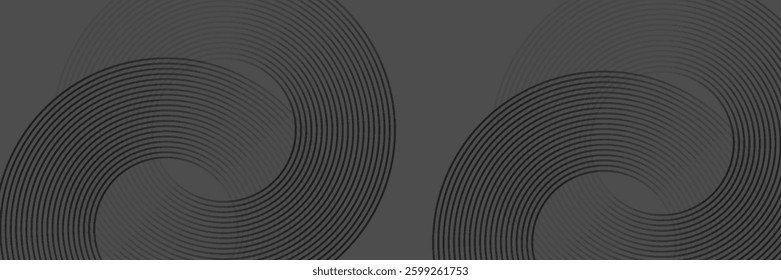 Black abstract tech geometric modern background. Vector
