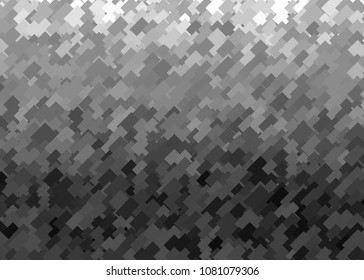 Black abstract template for card or banner. Metal Background with waves and reflections. Business background, silver, illustration. Illustration of abstract background with a metallic element