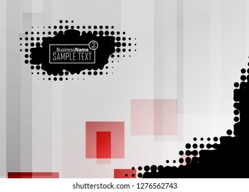 Black abstract template for card or banner. Metal Background with waves and reflections. Business background, silver, illustration. Illustration of abstract background with a metallic element