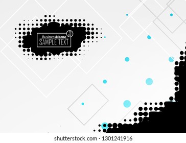 Black abstract template for card or banner. Metal Background with waves and reflections. Business background, silver, illustration. Illustration of abstract background with a metallic element
