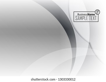 Black abstract template for card or banner. Metal Background with waves and reflections. Business background, silver, illustration. Illustration of abstract background with a metallic element