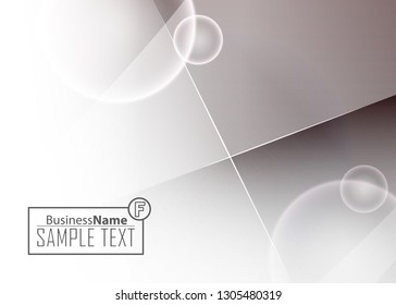 Black abstract template for card or banner. Metal Background with waves and reflections. Business background, silver, illustration. Illustration of abstract background with a metallic element