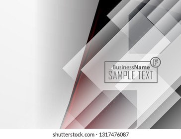 Black abstract template for card or banner. Metal Background with waves and reflections. Business background, silver, illustration. Illustration of abstract background with a metallic element