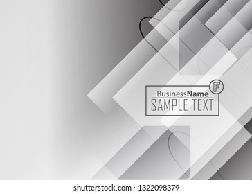 Black abstract template for card or banner. Metal Background with waves and reflections. Business background, silver, illustration. Illustration of abstract background with a metallic element
