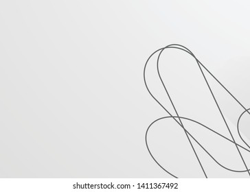 Black abstract template for card or banner. Metal Background with waves and reflections. Business background, silver, illustration. Illustration of abstract background with a metallic element