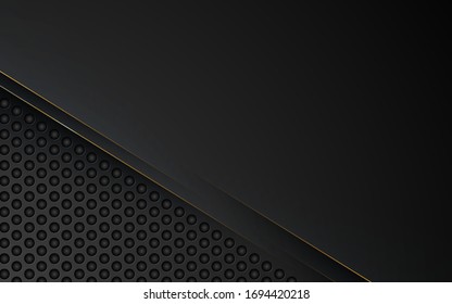 Black abstract texture geometric background. Modern shape concept.