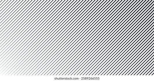 Black abstract texture with parallel lines from thick to thin. Line pattern with Vertical straight background. Vertical straight lines. Digital speed lines on screen