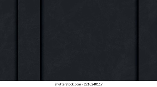 Pared de fondo de grunge de color negro abstracto - Ilustración vectorial