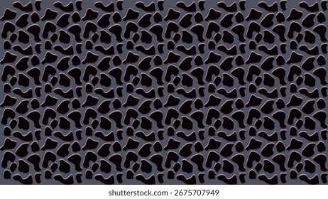 Black abstract vector background with dark metallic texture, geometric shapes, and dynamic modern matte design for digital art, premium posters, web graphics, and creative branding