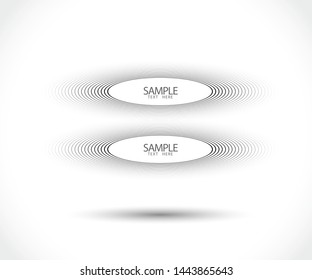 Black abstract vector circle frame line logo. Element for graphic web design, Template for print, textile, wrapping, decoration. Round border Icon circle texture. - vector illustration