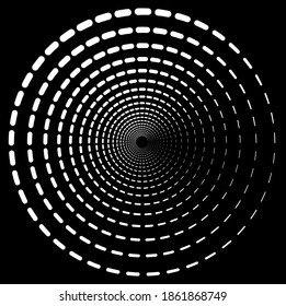 Black abstract vector circle frame halftone dots emblem design. Round border Icon using circle dots texture.