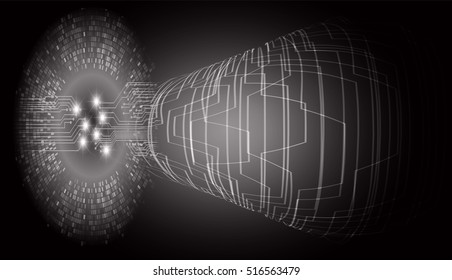 black abstract vector hi speed internet technology background illustration, Background conceptual image of digital