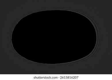 black abstract vignette frame without background