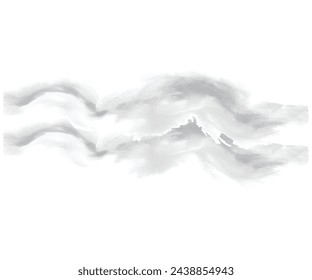 Black abstract watercolor cloud texture with pastel color background