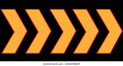 Black abstract wide horizontal banner with arrows and angles. Dark modern sporty bright futuristic abstract background. EPS10 wide vector illustration.