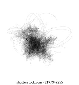 Black abstraction from lines. Monochrome design backgrounds.
