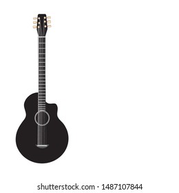 black acoustic guitar vector
colors