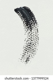 Vector de trazo de pincel acrílico negro