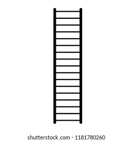 A black ad white silhouette vector a some ladders