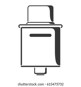 Black adjustable side airflow rebuildable drip atomizer icon