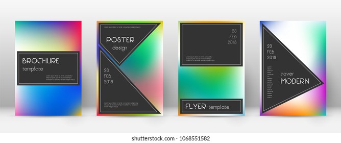 Black adorable template for Brochure, Annual Report, Magazine, Poster, Corporate Presentation, Portfolio, Flyer. Actual bright cover page.