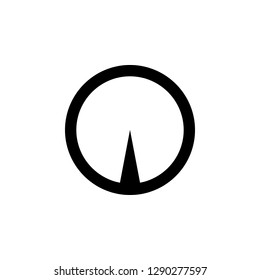 Black aim icon. Sniper scope crosshairs sign.