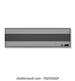 Black air conditioner