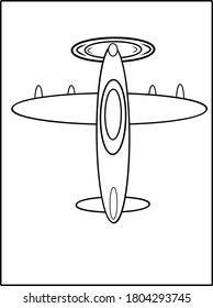black air plane illustration vector