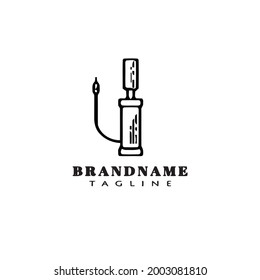 icono del logotipo de la bomba de aire negro iconos de diseño de vector moderno