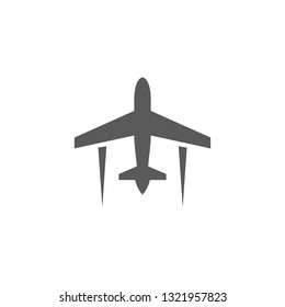 Black aircraft logotype