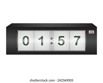 Black alarm clock