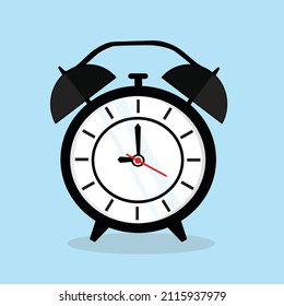 black alarm clock stopwatch icon logo design illustration wallpaper background