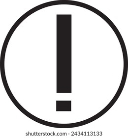 Black alert icon design eps mode. Danger attention icon symbol vector image.