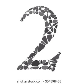 Black Alphabet Cell Number Style