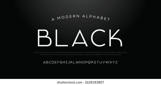 Black alphabet letters font and number. Classic Lettering Minimal Fashion Designs. Typography modern serif fonts and numbers. vector illustration
