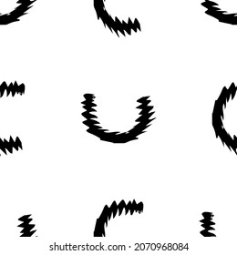 Black  alphabet letters  on white background. Seamless abstract vector geometric pattern. Perfect for gift wrapping paper,  Bed sheets and interior. School and learning theme.