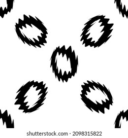 Black  alphabet letters on white background. Seamless abstract vector bubbles pattern. Perfect for gift wrapping paper,  Bed sheets and interior. Сircles bubbles 