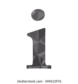 Black Alphabet Polygon Style, Creative Design Templates