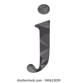 Black Alphabet Polygon Style, Creative Design Templates