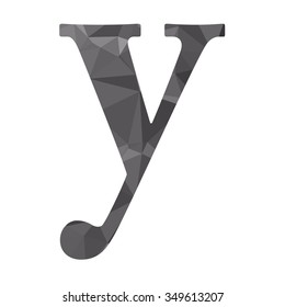 Black Alphabet Polygon Style, Creative Design Templates