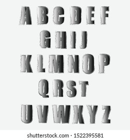 Black Alphabet Vector / Illustration