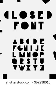 Black alphabetic fonts and numbers. Vector eps10 illustrator.