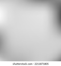 Black Aluminium Trendy Dark Gradient Mesh. Liquid Metallic Watercolor Minimal Smooth Surface. Vector Empty Digital White Blurry Wallpaper. Monochrome Silver Grey Smooth Gradient Background.
