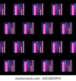 Black Ana Gradient Colored Shapes Seamless Textile Fabric Pattern  Design Geometric Shape Graphic Wallpaper Wrapping Paper Print Template background Element Swatch Seamless Endless Art