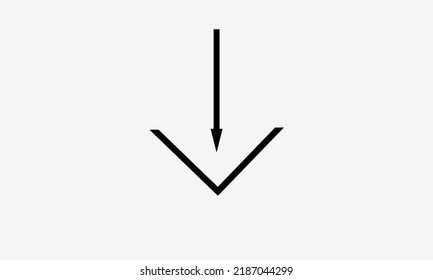 Black angled and arrow vector icons, can be used for applications, websites, Icons, upload, download, Indonesia.