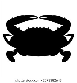 Black Animal Crab silhouette vector illustration